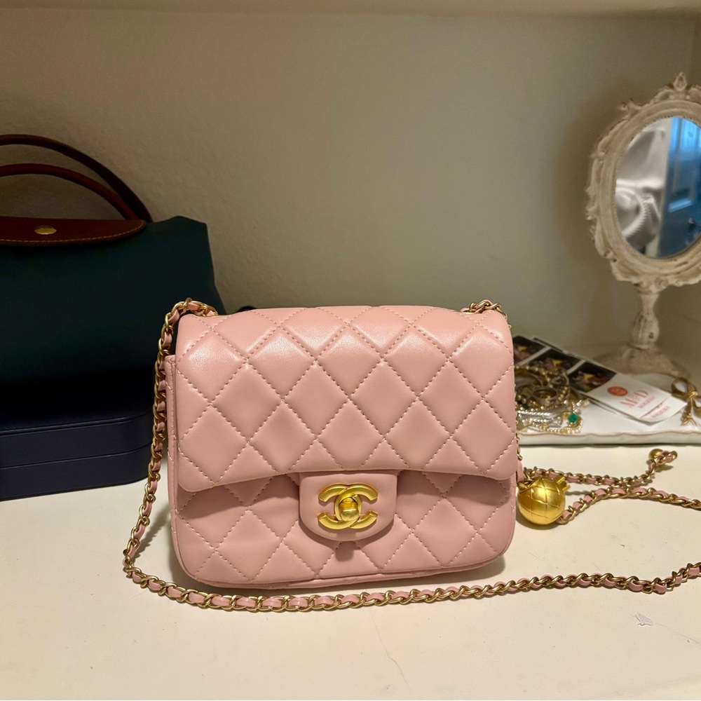 Chanel Mini Pink Quilted Shoulder Bag - Like new condition